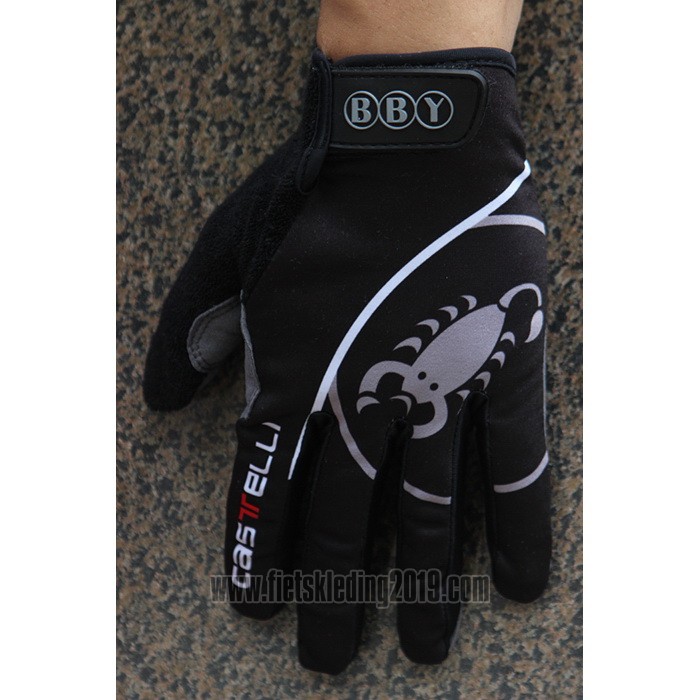 2020 Castelli Garmin Handschoenen Met Lange Vingers Zwart